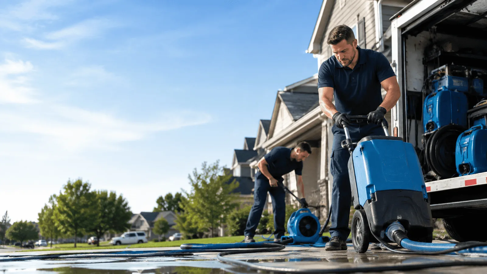 Water Mitigation being performed in Heber Springs, AR
